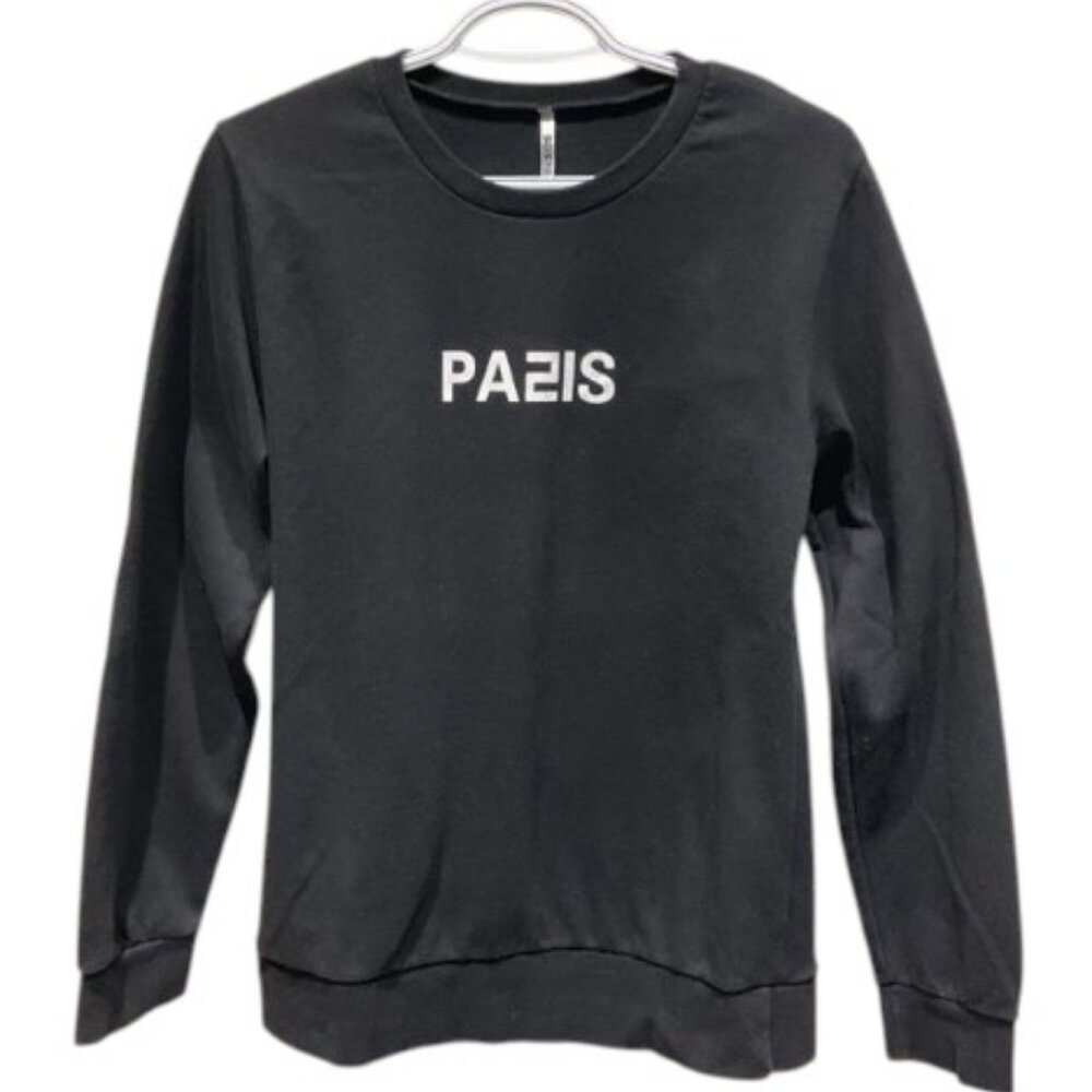 WOW black long sleeve sweatshirt size S